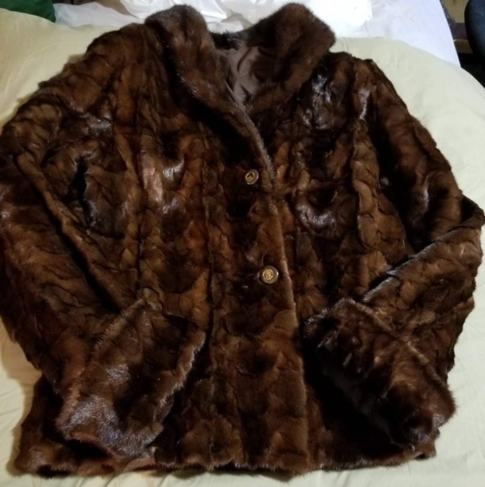 Classic Brown Genuine Fur Jacket for Women